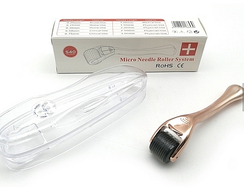 Roller do mezoterapi mikroigłowej - Deni Carte Micro Needle Derma Roller System Gold — Zdjęcie N3