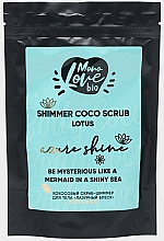 Kup Kokosowy peeling do ciała - MonoLove Bio Shimmer Coco Scrub Lotus Azure Shine