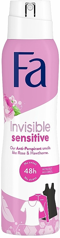 Antyperspirant w sprayu - Fa Invisible Sensitive Deodorant — Zdjęcie N1