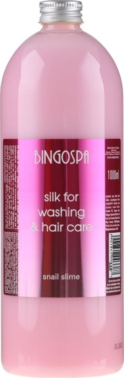 Jedwab do mycia włosów ze śluzem ślimaka - BingoSpa Silk For Hair Washing With Snail Slime — Zdjęcie N3