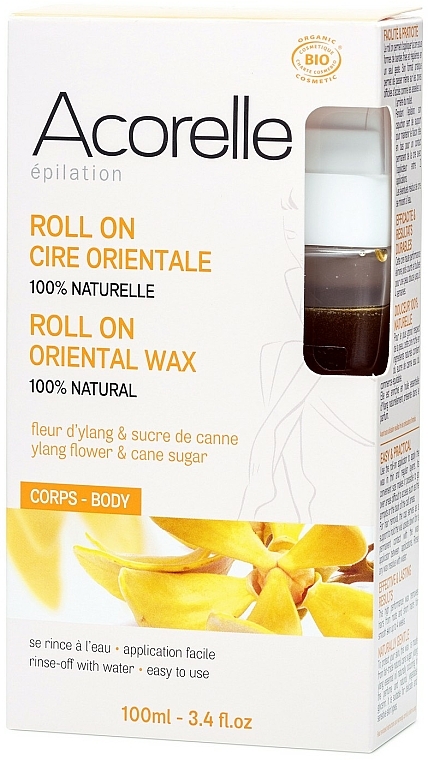Wosk cukrowy do depilacji ciała - Acorelle Roll On Ylang Oriental Body Wax Roll-On — Zdjęcie N1
