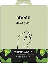 Peeling do stóp z ekstraktem z cytryny, kwasami AHA/BHA - Moee Hello Glow — Zdjęcie N1