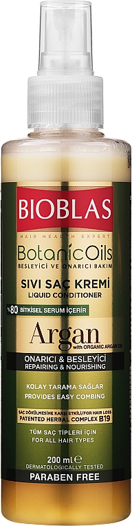 Odżywka do włosów w sprayu z olejkiem arganowym - Bioblas Botanic Oils