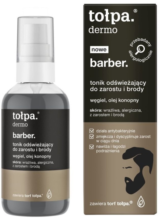 Tonik odświeżający do zarostu i brody - Tołpa Dermo Men Barber — Zdjęcie N1