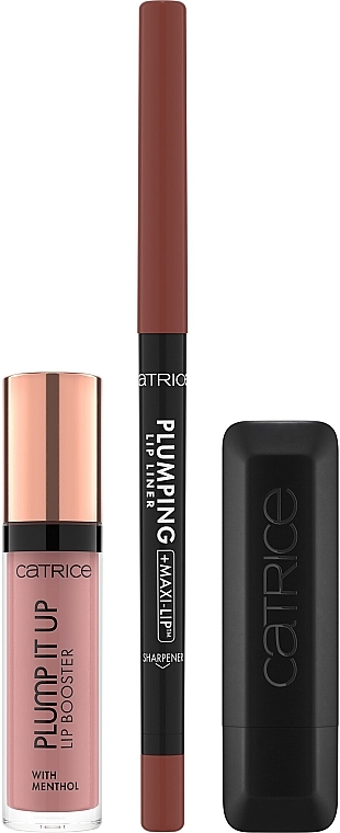 Zestaw do makijażu ust - Catrice The Nude Lip PRO Set (l/booster/3.5ml + l/liner/0.3g + lipstick/3.5g) — Zdjęcie N2