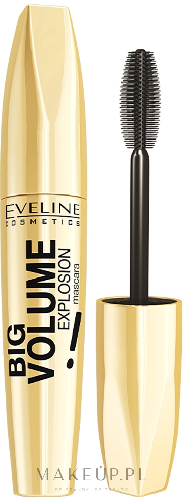 Tusz do rzęs, pogrubiająco-podkręcający - Eveline Cosmetics Big Volume Explosion  — Zdjęcie 01 - Black