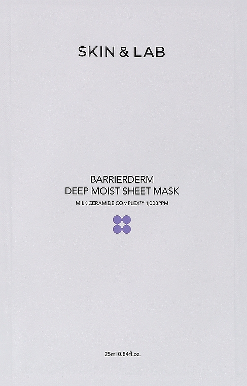 Maseczka do twarzy - Skin&Lab Barrierderm Deep Moisture Sheet Mask — Zdjęcie N1