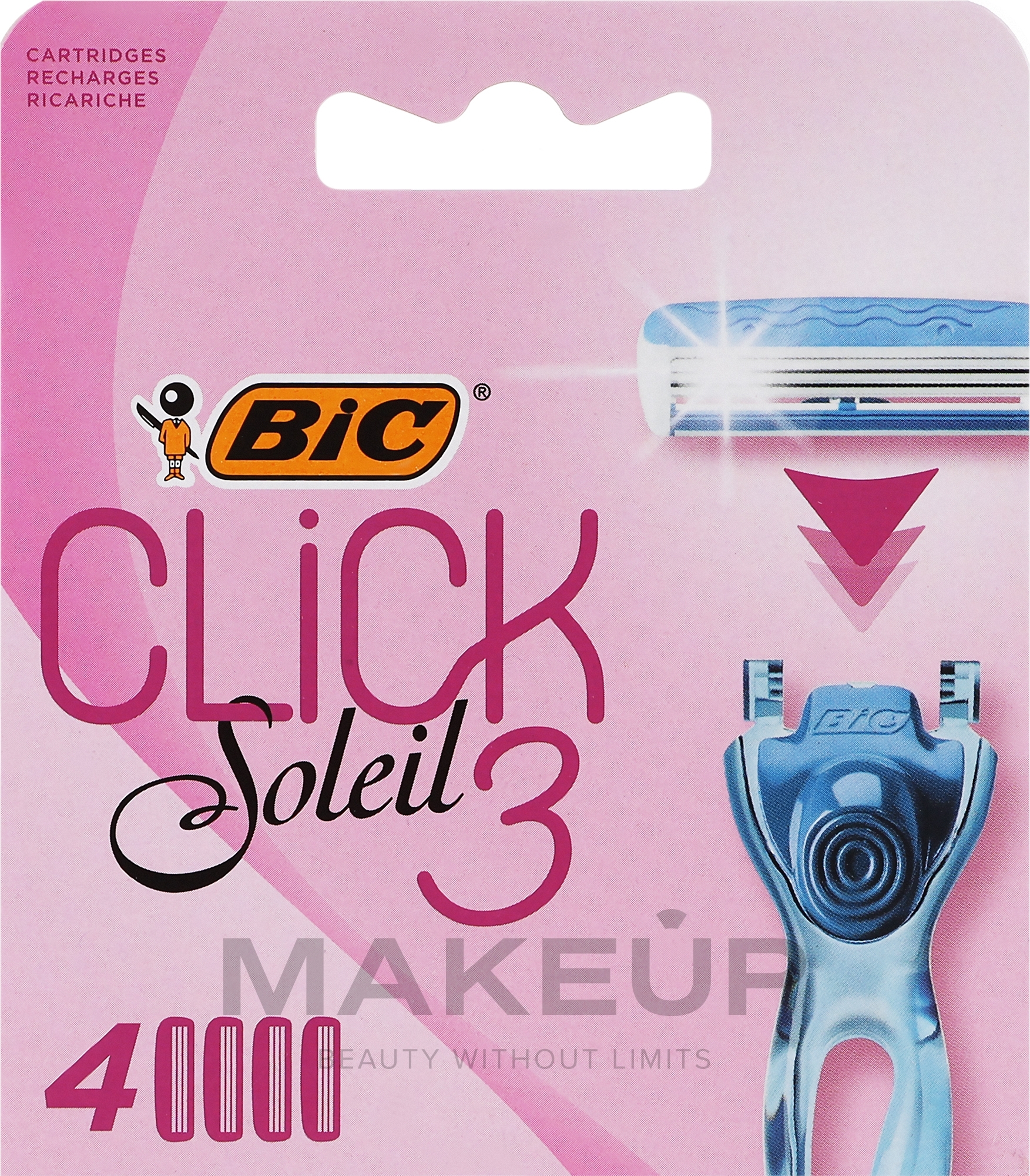 Wymienne wkłady do maszynki do golenia, 4 szt. - Bic Click 3 Soleil — Zdjęcie 4 szt.
