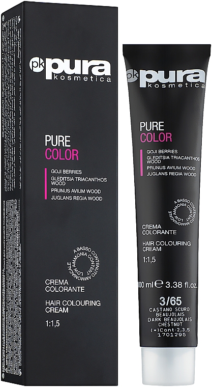 Farba do włosów - Pura Kosmetica Pure Color Hair Colorante