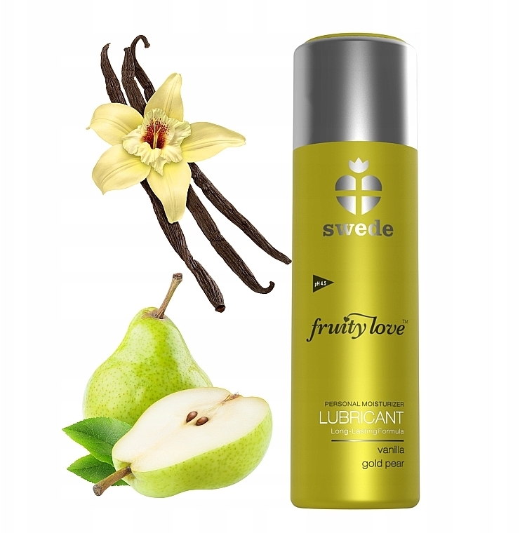 Lubrykant Wanilia i gruszka - Swede Fruity Love Lubricant Vanilla Gold Pear — Zdjęcie N2