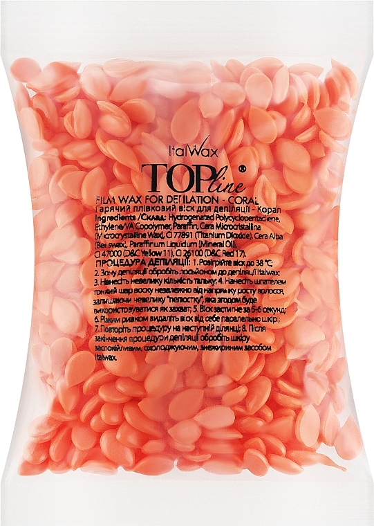 Wosk do depilacji w granulkach Koral - Italwax Top Formula Coral