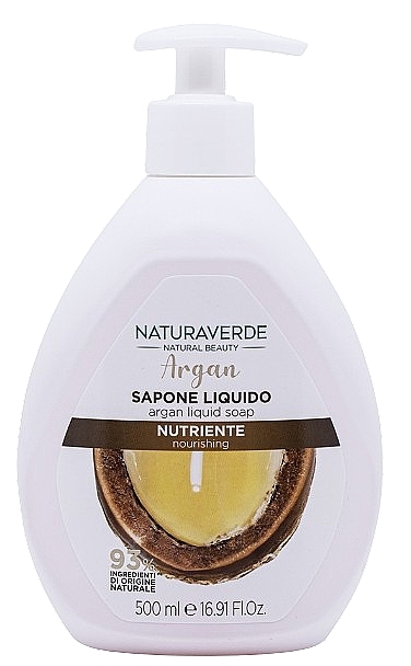 Płynne mydło do rąk z olejem arganowym - Naturaverde Argan Liquid Soap — Zdjęcie N1