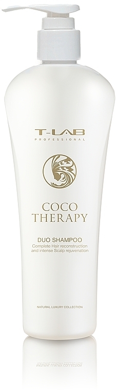 Keratynowy szampon do włosów - T-Lab Professional Coco Therapy Duo Shampoo — Zdjęcie N1