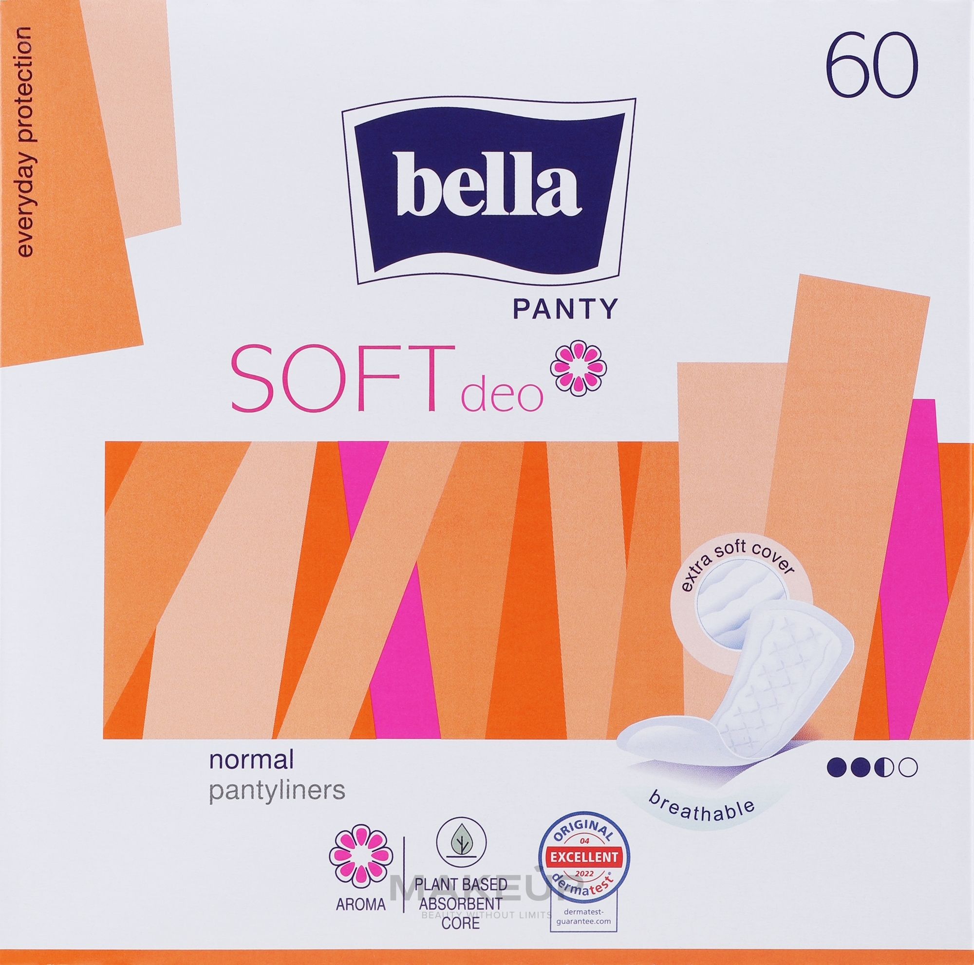Wkładki higieniczne Panty Soft Deo Fresh, 60 szt. - Bella — Zdjęcie 60 szt.