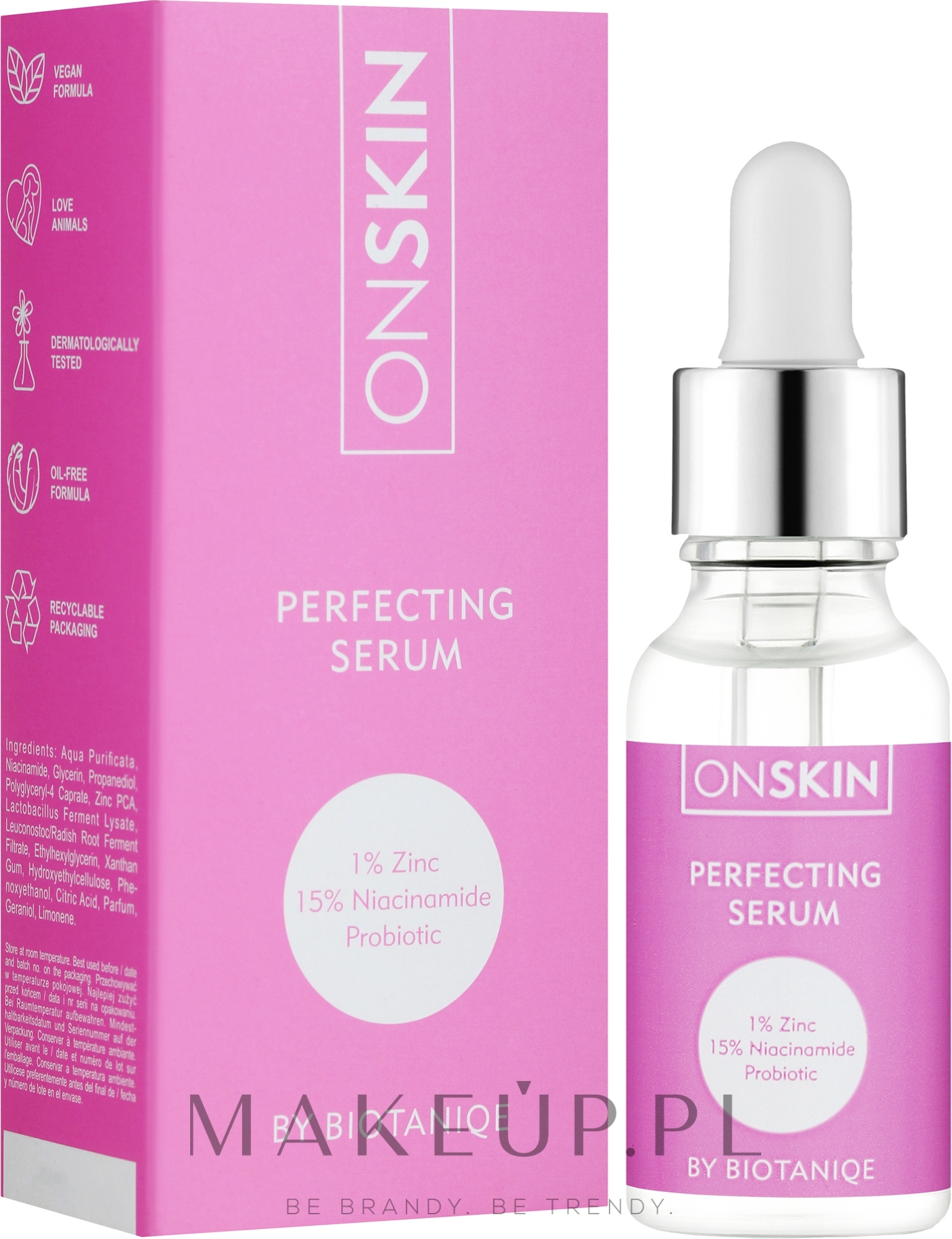 Serum do twarzy przeciw niedoskonałościom - Biotaniqe OnSkin Perfecting Serum — Zdjęcie 20 ml