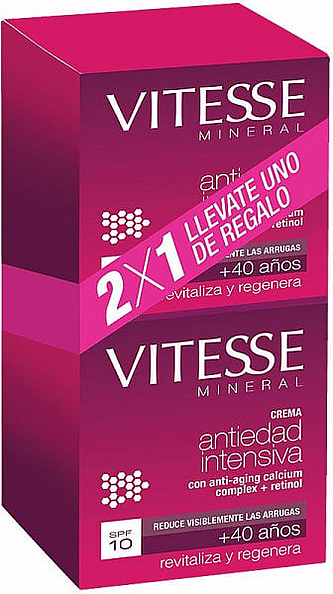 Zestaw do pielęgnacji twarzy - Vitesse Antiedad Intensiva SPF10 Duplo Cream (cr/50ml + cr/50ml) — Zdjęcie N1