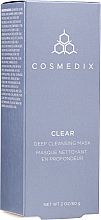 Głęboko oczyszczająca maska do twarzy - Cosmedix Clear Deep Cleansing Mask — Zdjęcie N2