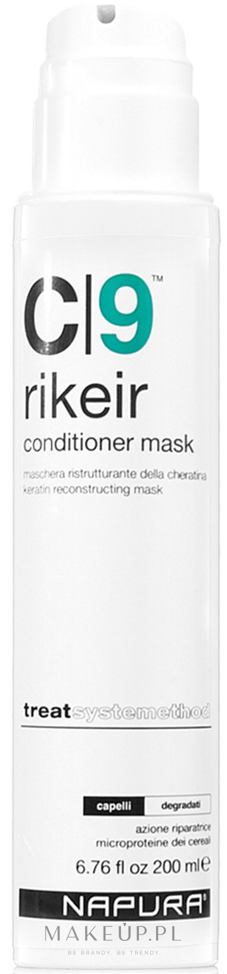 Keratynowa odżywka-maska do włosów - Napura C9 Rikeir Conditioner Mask — Zdjęcie 200 ml
