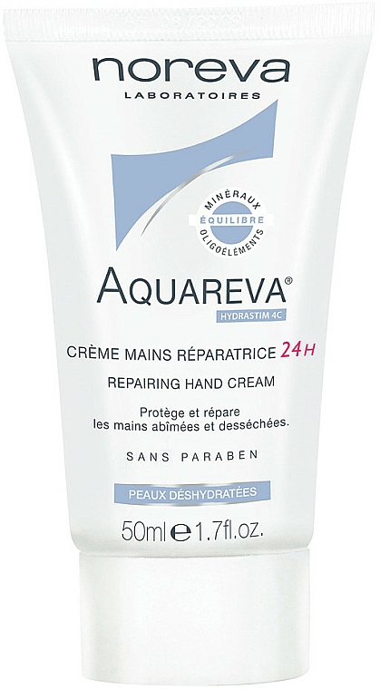 Regenerujący krem do rąk - Noreva Laboratoires Aquareva 24H Repairing Hand Cream — Zdjęcie N1
