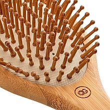 Grzebień okrągły, bambusowy, M - Olivia Garden Bamboo Touch Massage — Zdjęcie N4