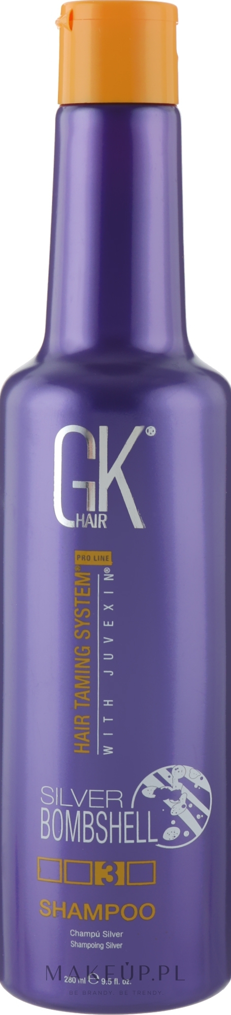 Srebrny szampon do włosów blond - GKhair Silver Shampoo — Zdjęcie 280 ml