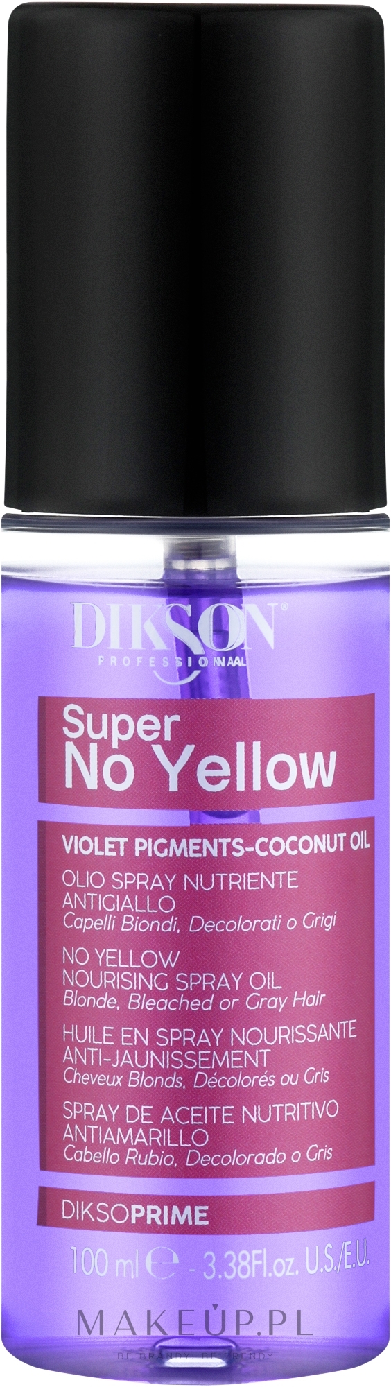 Olejek neutralizujący żółknięcie włosów - Dikson Super No-Yellow Oil — Zdjęcie 100 ml