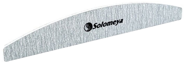 Pilnik do paznokci Arka, 180/220 grid - Solomeya Halfmoon Zebra File With Logo — Zdjęcie N1