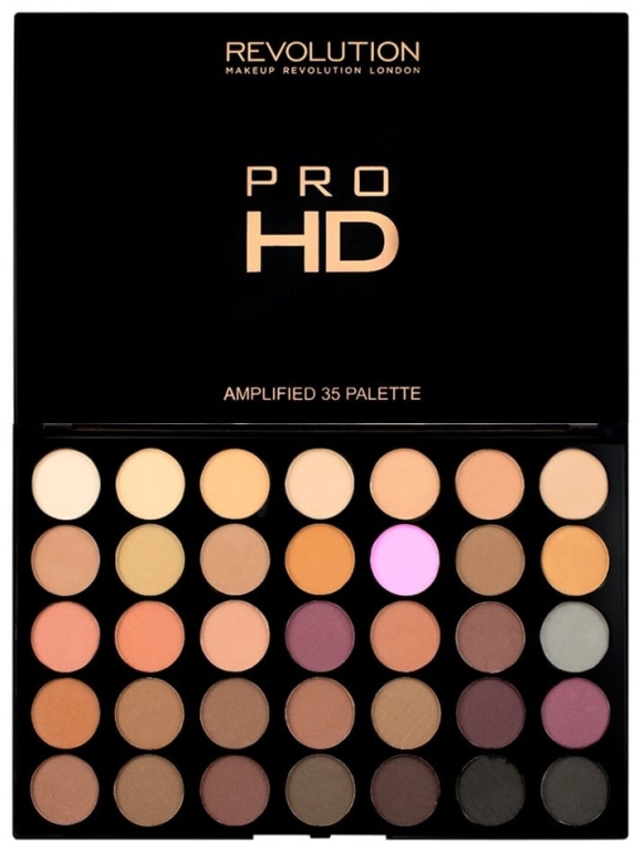 Paleta cieni do powiek - Makeup Revolution Pro HD Palette Amplified 35