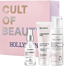 Kup Zestaw - Hollyskin Hyaluronic Acid Intensive Care (mask/100ml + foam/150ml + ser/50ml)