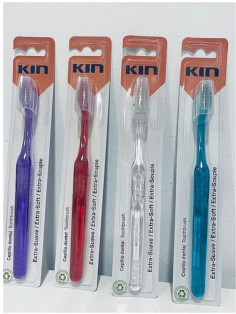 Szczoteczka do zębów bardzo miękka, czerwona - Kin Extra Soft Toothbrush  — Zdjęcie N1