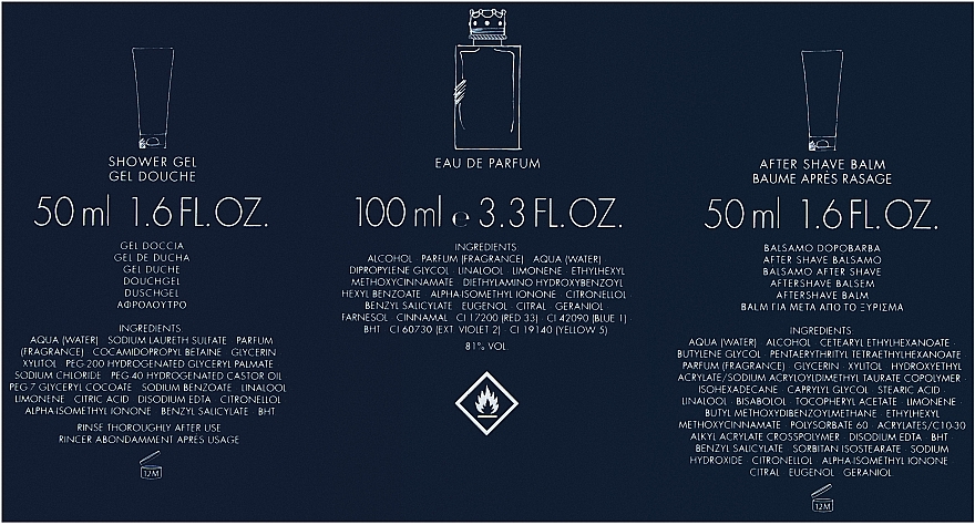 Dolce & Gabbana K - Zestaw (edp/100ml + sh/gel/50ml + after/sh/balm/50ml) — Zdjęcie N3