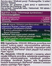 Suplement diety Ashwagandha KSM-66 w tabletkach - AllNutrition Ashwagandha KSM-66 — Zdjęcie N4