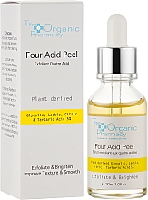 Serum peelingujące do twarzy Cztery kwasy - The Organic Pharmacy Four Acid Peel — Zdjęcie N2