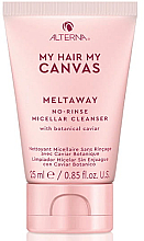 Szampon micelarny bez spłukiwania z ekstraktem z kawioru - Alterna My Hair My Canvas Meltaway No-Rinse Micellar Cleanser (miniprodukt) — Zdjęcie N1