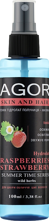 Hydrolat malinowo-truskawkowy - Agor Summer Time Skin And Hair Tonic