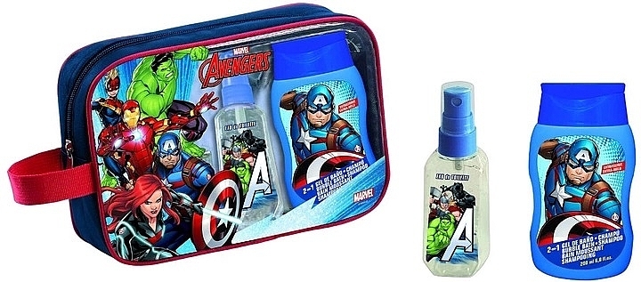 Zestaw - Lorenay Marvel Avengers (edt/90ml + shmp/200ml + bag) — Zdjęcie N1