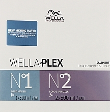 Zestaw do ochrony włosów - Wella Professionals Wellaplex (bond/make 500 ml + 2 x bond/stab 500 ml) — Zdjęcie N1