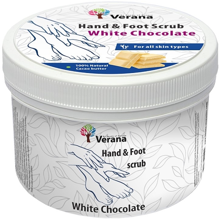 Peeling do rąk i stóp White Chocolate - Verana Hand & Foot Scrub White Chocolate — Zdjęcie N1