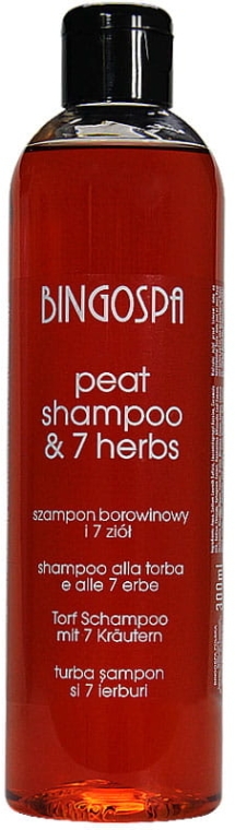 Borowinowy szampon 7 ziół do włosów - BingoSpa — Zdjęcie N1