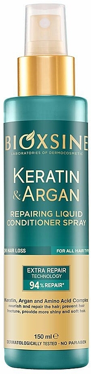 Odżywka do włosów w sprayu - Biota Bioxsine Keratin & Argan Repairing Conditioner Spray  — Zdjęcie N1