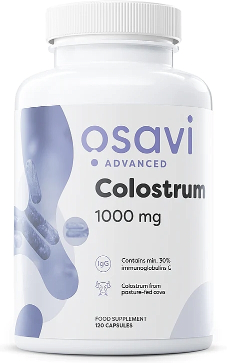 Suplement diety Colostrum, 1000 mg w kapsułkach - Osavi Colostrum — Zdjęcie N1