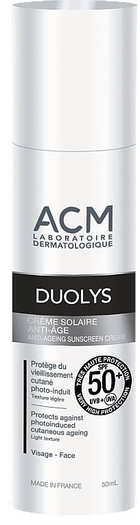 Przeciwzmarszczkowy krem ​​przeciwsłoneczny SPF 50+ - ACM Laboratoires Duolys Anti-Aging Sunscreen Cream — Zdjęcie N1