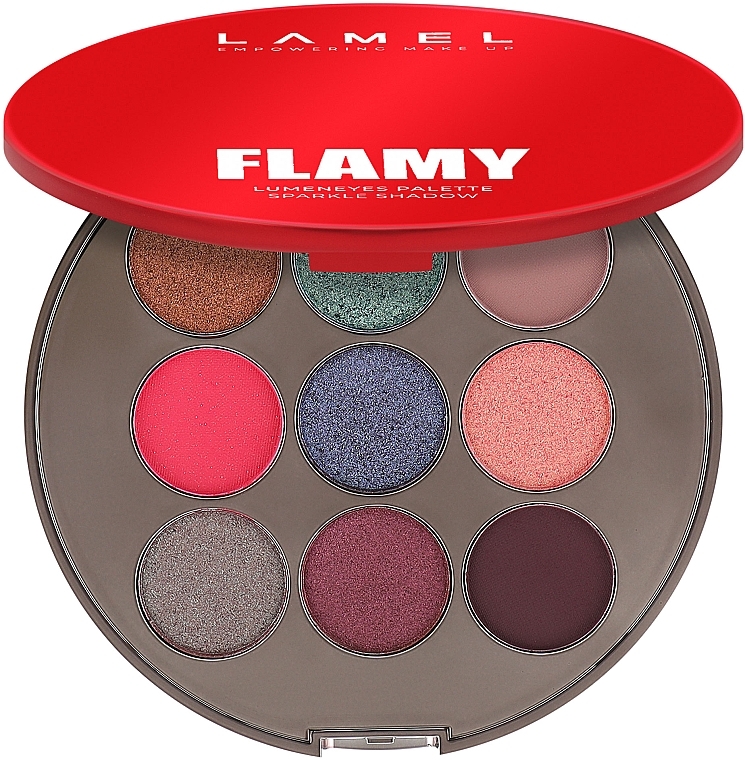 Paleta cieni do powiek - LAMEL FLAMY Lumeneyes Palette — Zdjęcie N1