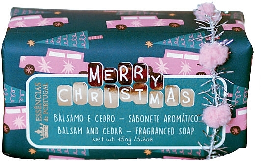 Mydło Balsam i cedr - Essencias De Portugal Merry Christmas Balsam And Cedar Soap — Zdjęcie N1