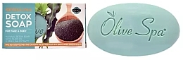 PREZENT! Mydło detoksykujące ze spiruliną - Olive Spa Spirulina Detox Soap — Zdjęcie N1