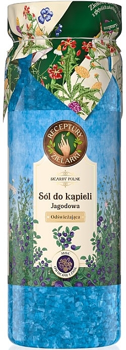 Sól do kąpieli Jagodowa - Receptury Zielarki Skarby Polne — Zdjęcie N1