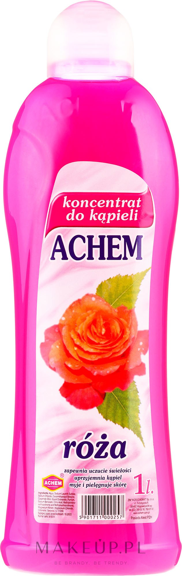 Koncentrat do kąpieli Róża - Achem Concentrated Bubble Bath Rose — Zdjęcie 1000 ml