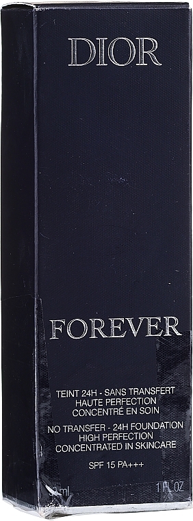 PRZECENA! Matujący podkład do twarzy - Dior Forever Clean Matte High Perfection 24 H Foundation SPF /20 PA + + + * — Zdjęcie N1