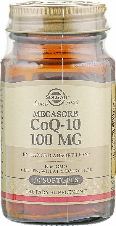 Suplement diety Koenzym Q10, 100 mg - Solgar CoQ-10 Coenzyme Q-10 100 mg — Zdjęcie N1