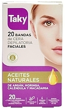 Plastry woskowe do depilacji twarzy z naturalnymi olejkami - Taky Natural Oils Depilatory Face Wax Strips — Zdjęcie N1